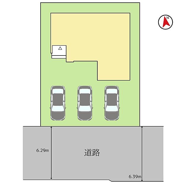 駐車場は4台可能♪