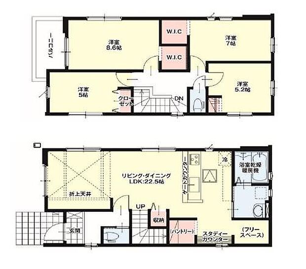 南西向き、4LDKのお家♪