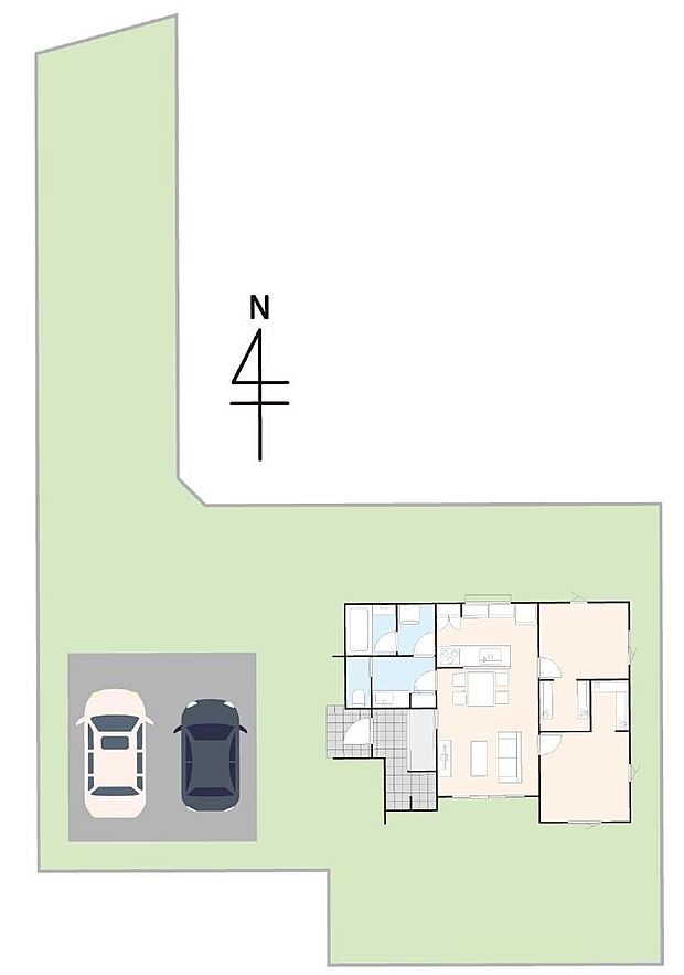 410.4？で敷地広々♪