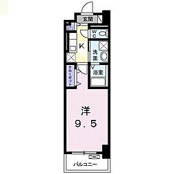 ヴィラージュ新横浜 1Kの間取図画像