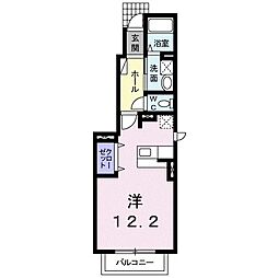 サンリットハウス3 ワンルームの間取図画像