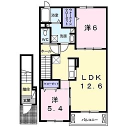 間取図画像 2LDK