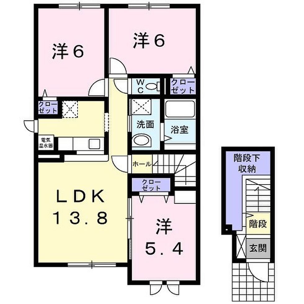 ホームズ フェリス ポモドーロ 3ldk 賃料6 9万円 2階 72 46 賃貸アパート住宅情報