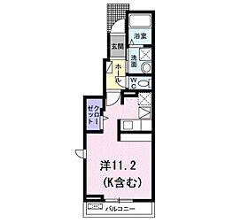 メゾン秋桜 ワンルームの間取図画像
