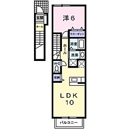 グラシアス 1LDKの間取図画像
