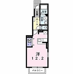 プリティーホメイ ワンルームの間取図画像