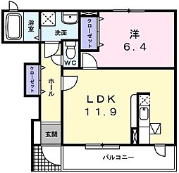 間取図画像 1LDK