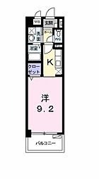 コンフォート本町 ワンルームの間取図画像