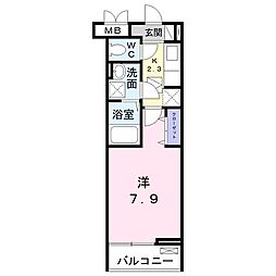 ミニョンダンジュ1 1Kの間取図画像