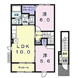 間取図画像 2LDK