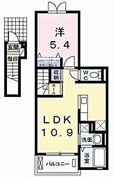 アーバンシャトー 1LDKの間取図画像