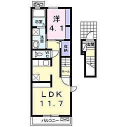 マリーゴールド 1LDKの間取図画像
