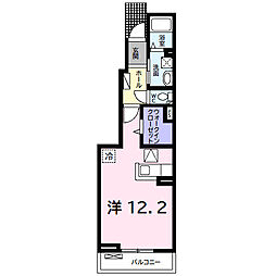 ジュピテール ワンルームの間取図画像