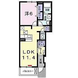 間取図画像 1LDK