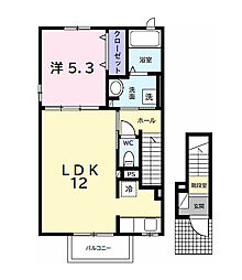 ぎのみ 1LDKの間取図画像