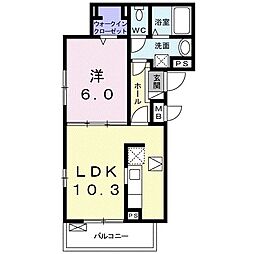 グランドセントラル2 1LDKの間取図画像