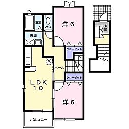 グレイスフル 2LDKの間取図画像