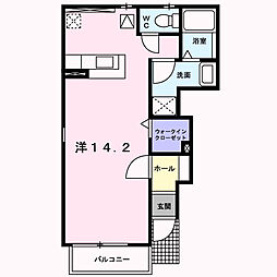 セレノ・K ワンルームの間取図画像