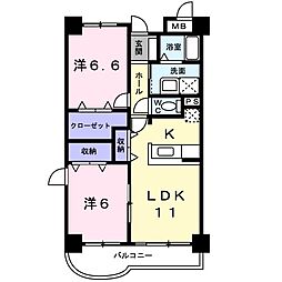 間取図画像 2LDK