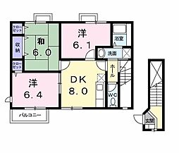セントラルヒルズ3 3DKの間取図画像