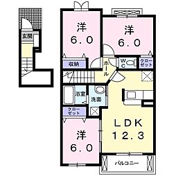 間取図画像 3LDK