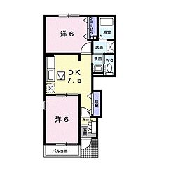 間取図画像 2DK
