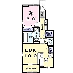 メゾン-8道明寺 1LDKの間取図画像