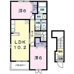 間取図画像 2LDK