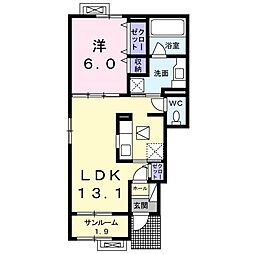 間取図画像 1LDK