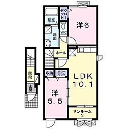 間取図画像 2LDK