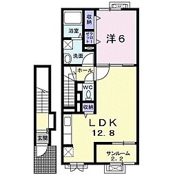パルテンツァ 1LDKの間取図画像