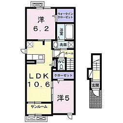 間取図画像 2LDK