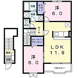 間取図画像 2LDK