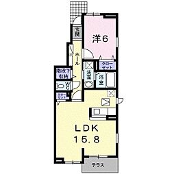 グランジェモモ 1LDKの間取図画像