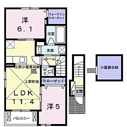 ビンテージ03 2LDKの間取図画像