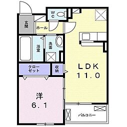 間取図画像 1LDK