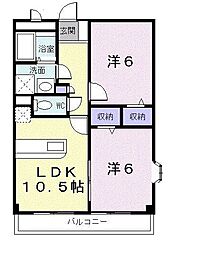 アンナプルナ 2LDKの間取図画像