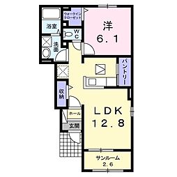 メゾン・ド・リキ3 1LDKの間取図画像