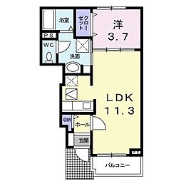 間取図画像 1LDK