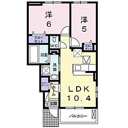 間取図画像 2LDK