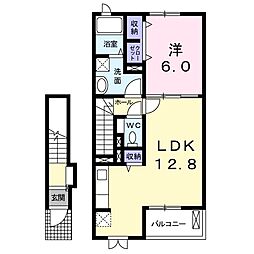 ミッドランドグレイス 1LDKの間取図画像