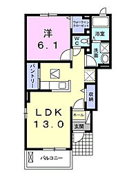 間取図画像 1LDK