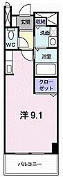 ZERO-TWO ワンルームの間取図画像