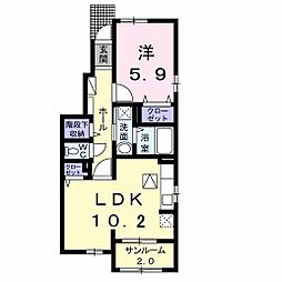 間取図画像 1LDK