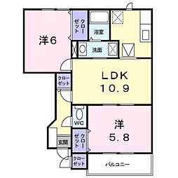 間取図画像 2LDK