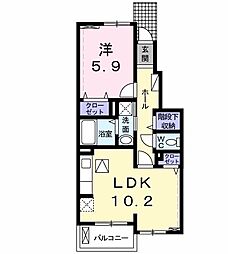間取図画像 1LDK