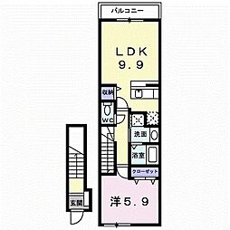 トルドニード 1LDKの間取図画像