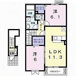 間取図画像 2LDK