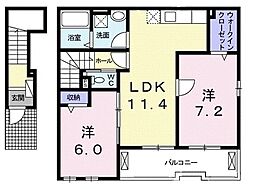 セウ・アジュール 2LDKの間取図画像