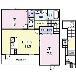 間取図画像 2LDK